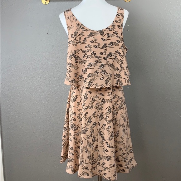 BCBGeneration abstract print flounce tank dress - Picture 5 of 8